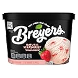 Ice Cream For a Delicious Frozen Dessert Natural Strawberry with 100% Grade A Milk and Cream 48 oz