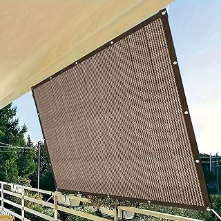 Mesh Tarp with Grommets,Privacy Screen,Shade Cloth for Garden,Greenhouse,Patio,Vegetables,Plants Cover and Chicken Coops,Coffee Shade Net for Outdoor Garden,Backyard(13x60ft(4x18m))