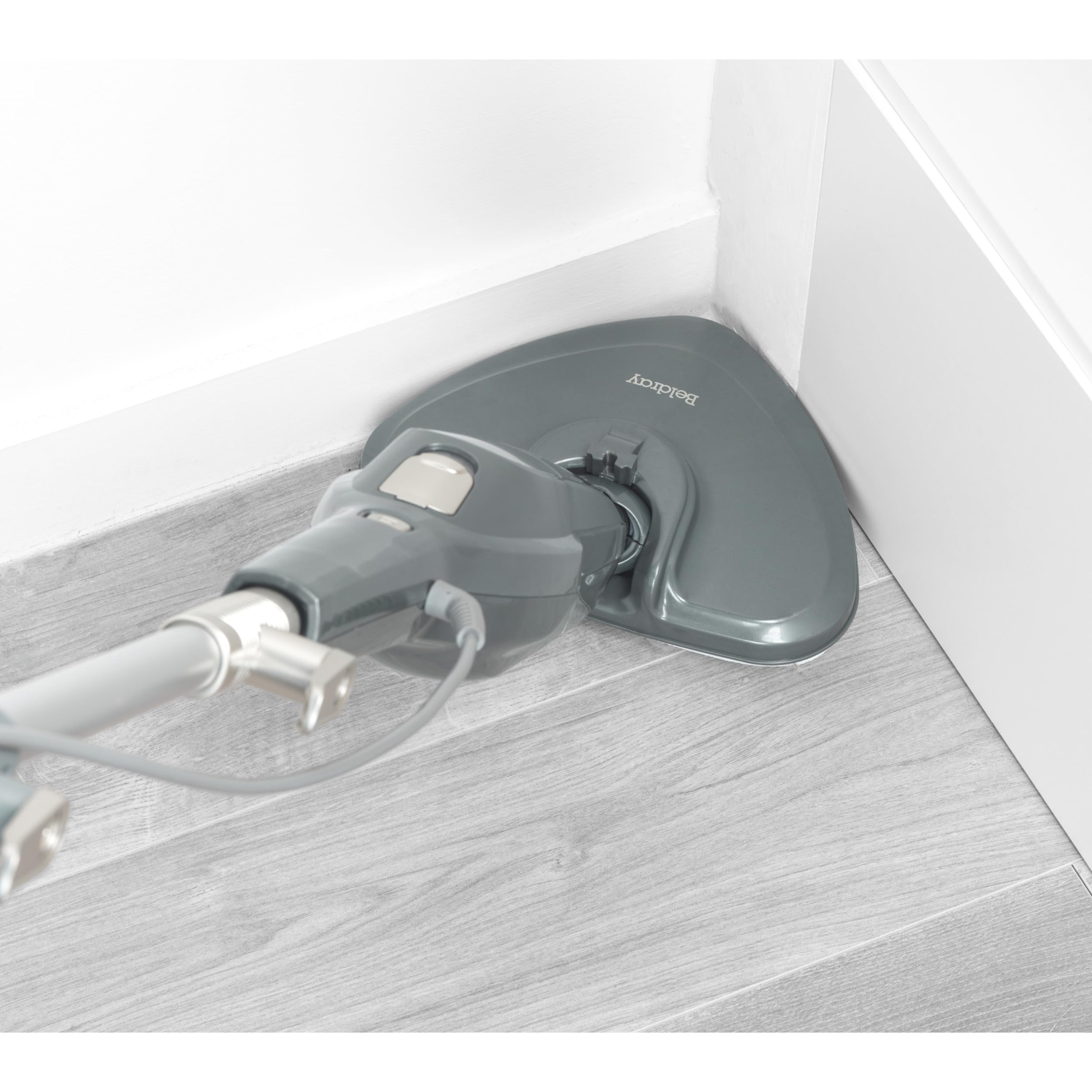 Beldray Limpiador a Vapor Clean & Refresh - Escoba de Vapor, Limpieza Sin Químicos, Calentamiento Rápido, Depósito de Agua 350 ml, Alfombras, Laminados, Madera, 1300W