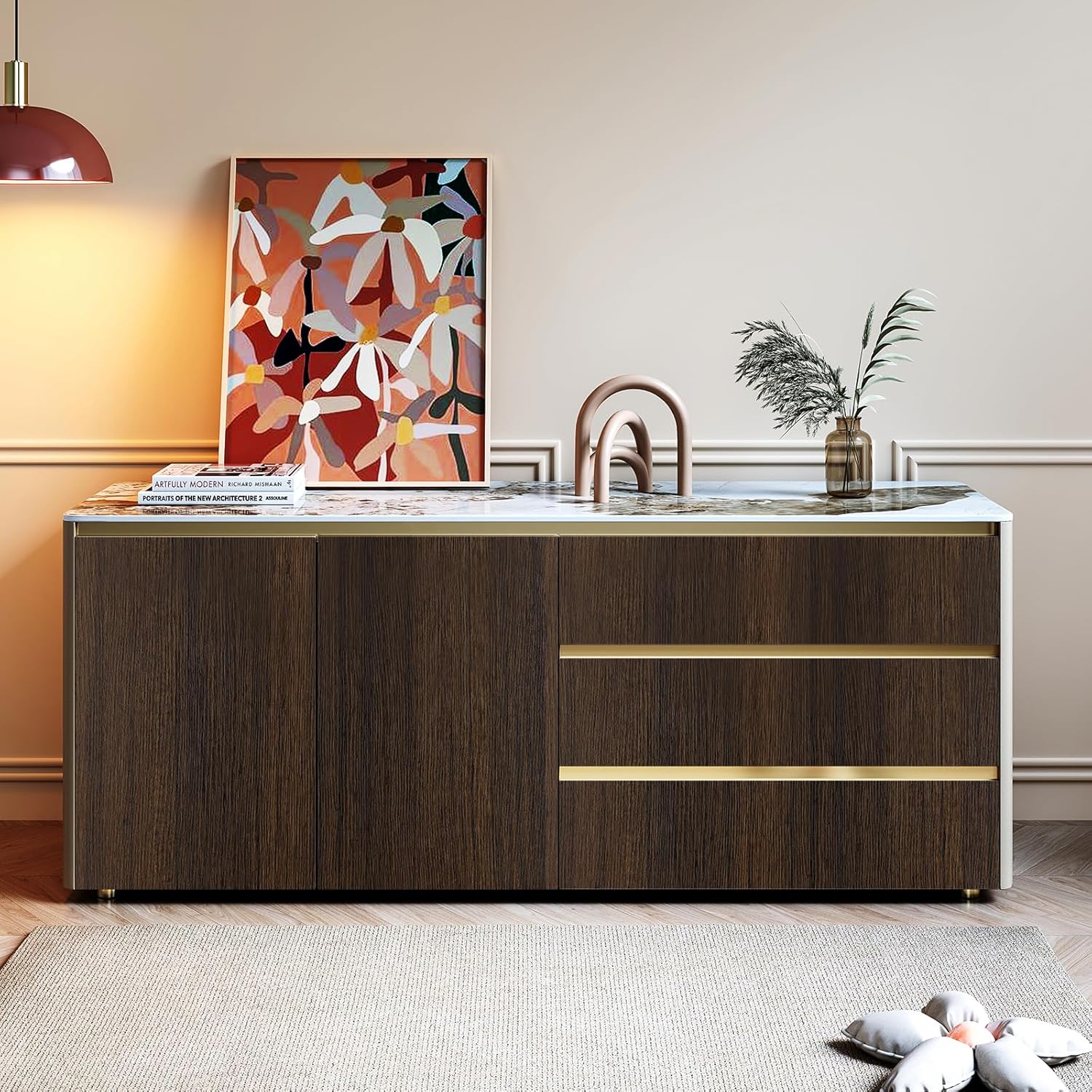 Stickyart 36"x160" Dark Wood Contact Paper for Countertops Waterproof Vintage Wood Grain Contact Paper for Cabinets and Drawers Removable Textured Wood Wallpaper Peel and Stick Wallpaper Self Adhesive