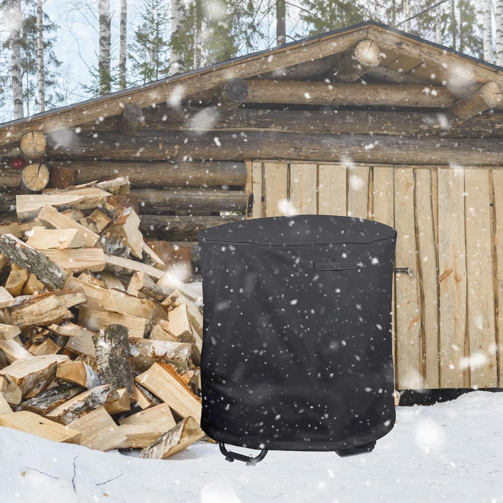 Housse de protection anti-poussière pour broyeur de bois