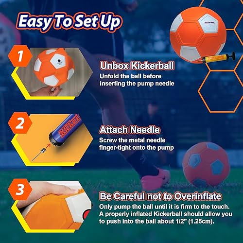 Miniatura 5 de Kickerball  Pelota de fútbol curva y con efecto  Patea como los profesionales gran regalo para niños y niñas  Perfecto para partido o juego al aire