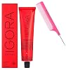 comb IGORA ROYAL by Schwarzkapf Professional PERMANENT Creme Hair Color Dye, Cream Haircolor, 2024-2025 Version wSIeekshop Argan PINK Comb 6-00 Dark Blonde Natural Extra