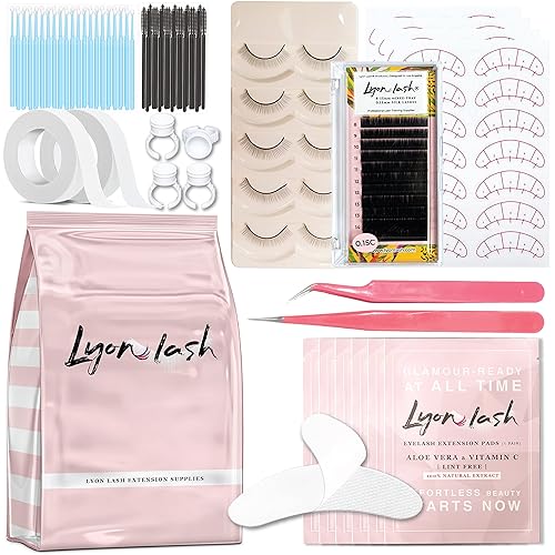 Lyon Lash Eyelash Extension Supplies 4x100 Packs - 100 Pairs