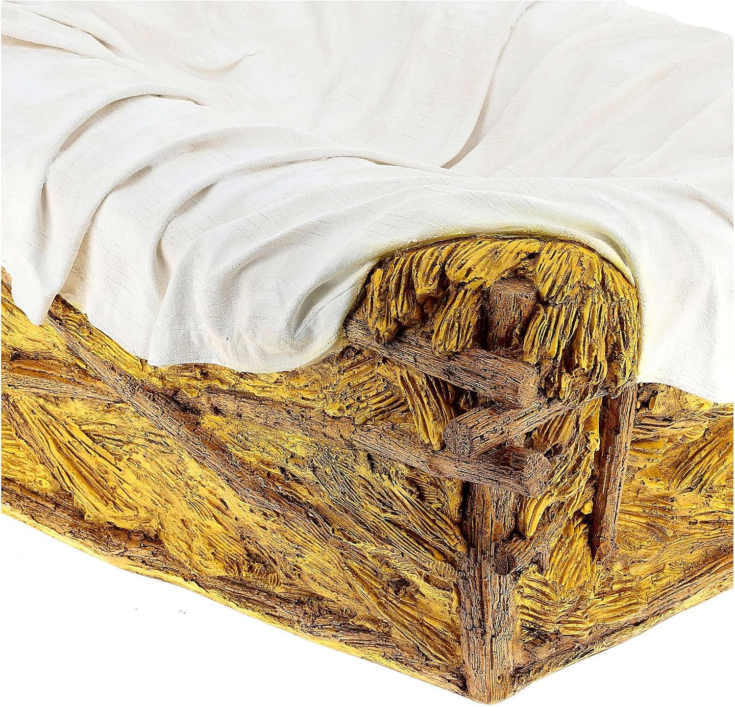 Holyart Manger for Jesus in Fiberglass 160 cm Landi Nativity Outdoors 100X75X40 cm