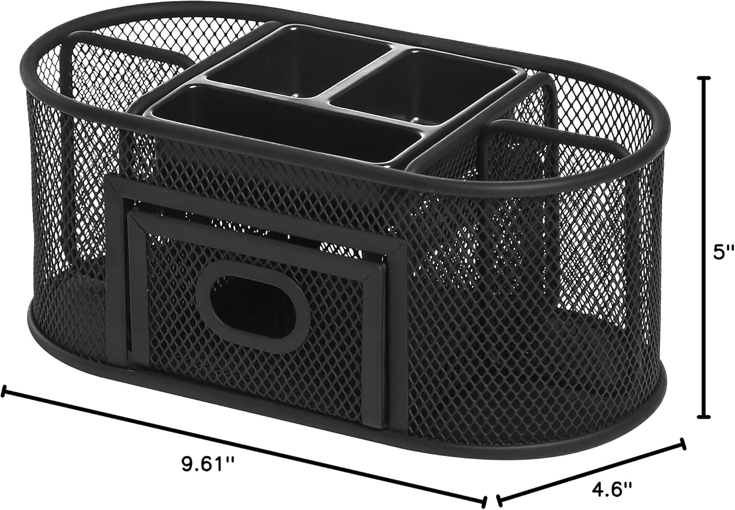 Lorell Mesh Steel Desktop Organizer