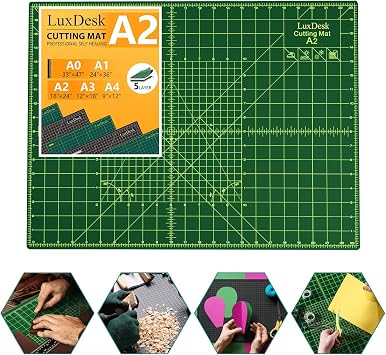 Self Healing Cutting Mat, 18" x 24" 5-Layer Double-Sided Rotary Sewing Mat – Fabric Cutting Board for Quilting, Sewing, Crafts, and Hobby Cutting