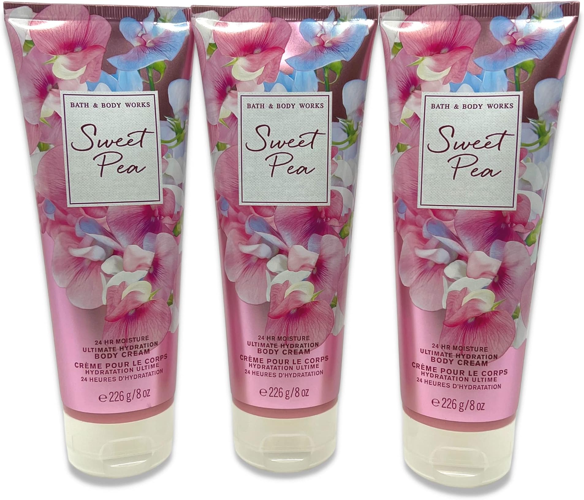 Sweet Pea Body Cream - Ultimate Hydration - 8oz each - Pack of 3
