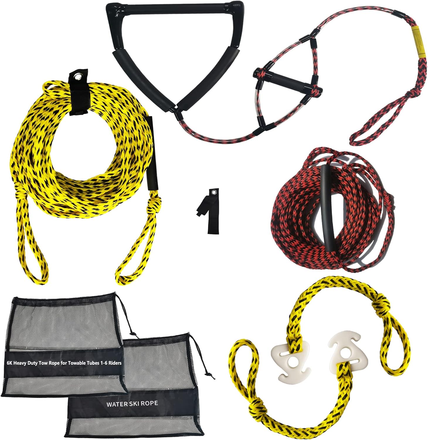 2 Pack Tow Rope Quick Connector and 60FT Boat Tow Rope