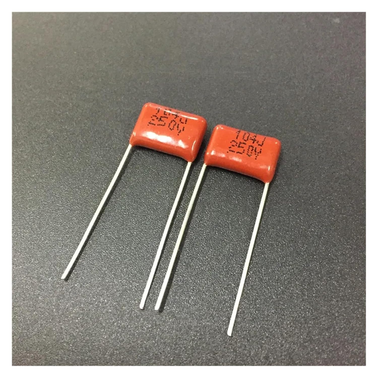 50個 CBB 104 250V 104J CBB21 0.1uF 100nF P10 メタライズドポリプロピレンフィルムコンデンサ
