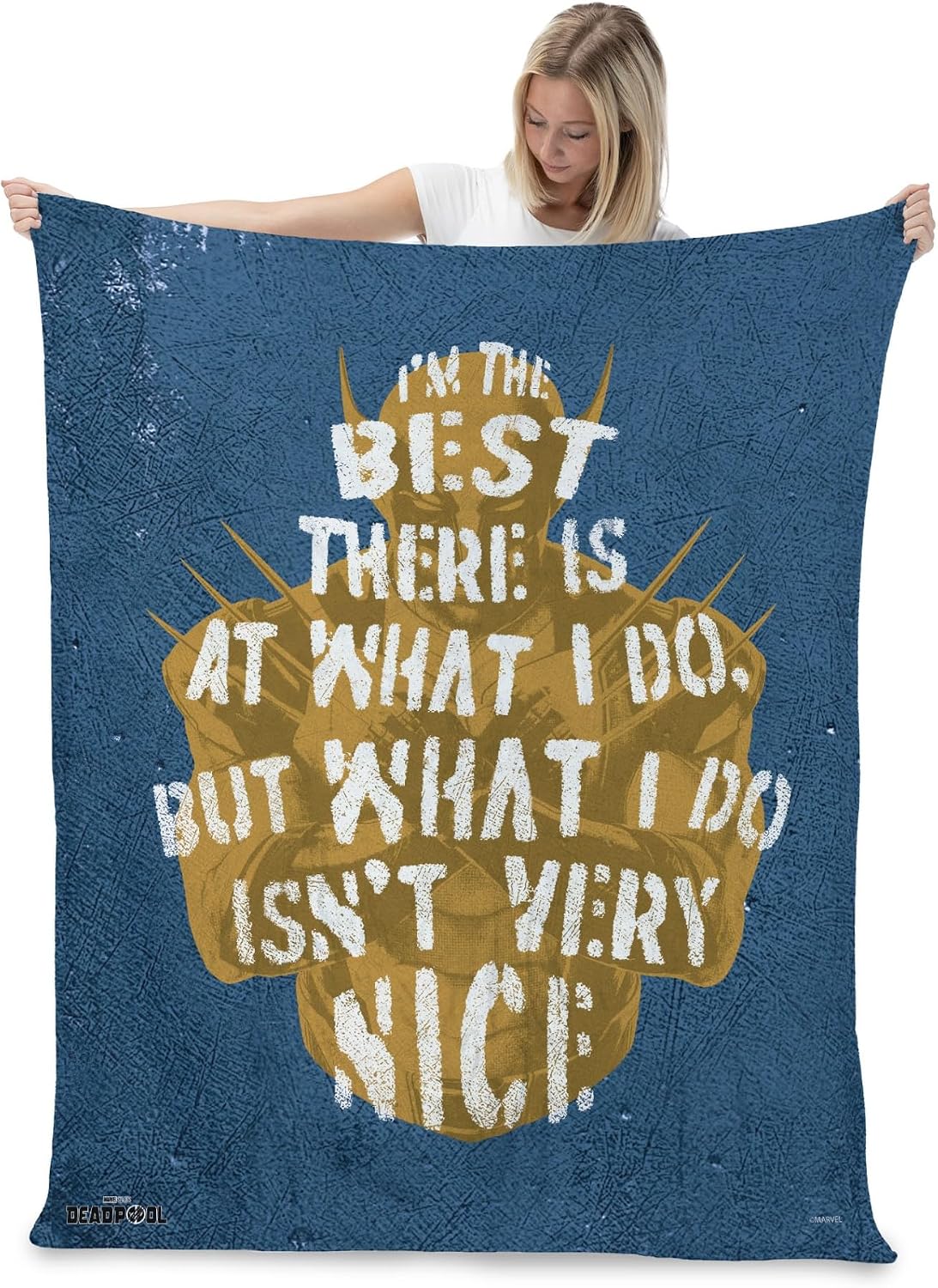 Northwest Deadpool Silk Touch Throw Blanket, 50" x 60", Not Very Nice