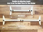 Razen Stair Tread Template Tool Gen3.0, Wood Stair Jig for Measuring Shelf, Laminate Treads and Risers, Adjustable Stair Gauge from 30.25" to 49.25", Upgraded Screw Tightening