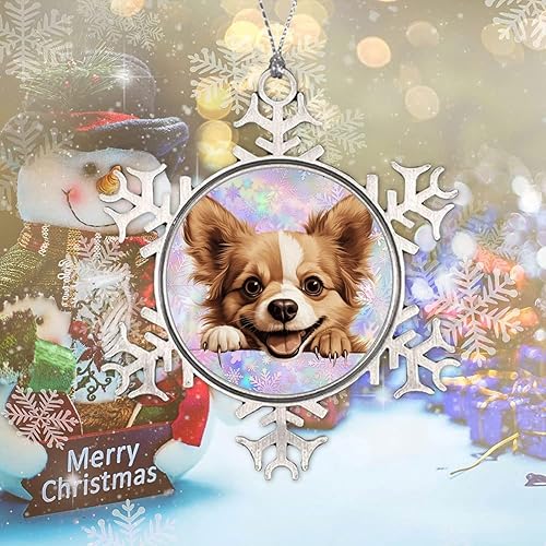 Miniatura 5 de CowkissSign Juguete ruso de Navidad Adorno de copo de nieve Juguete ruso Lindo divertido Perro Cachorro de Navidad Regalos de recuerdo de Navidad