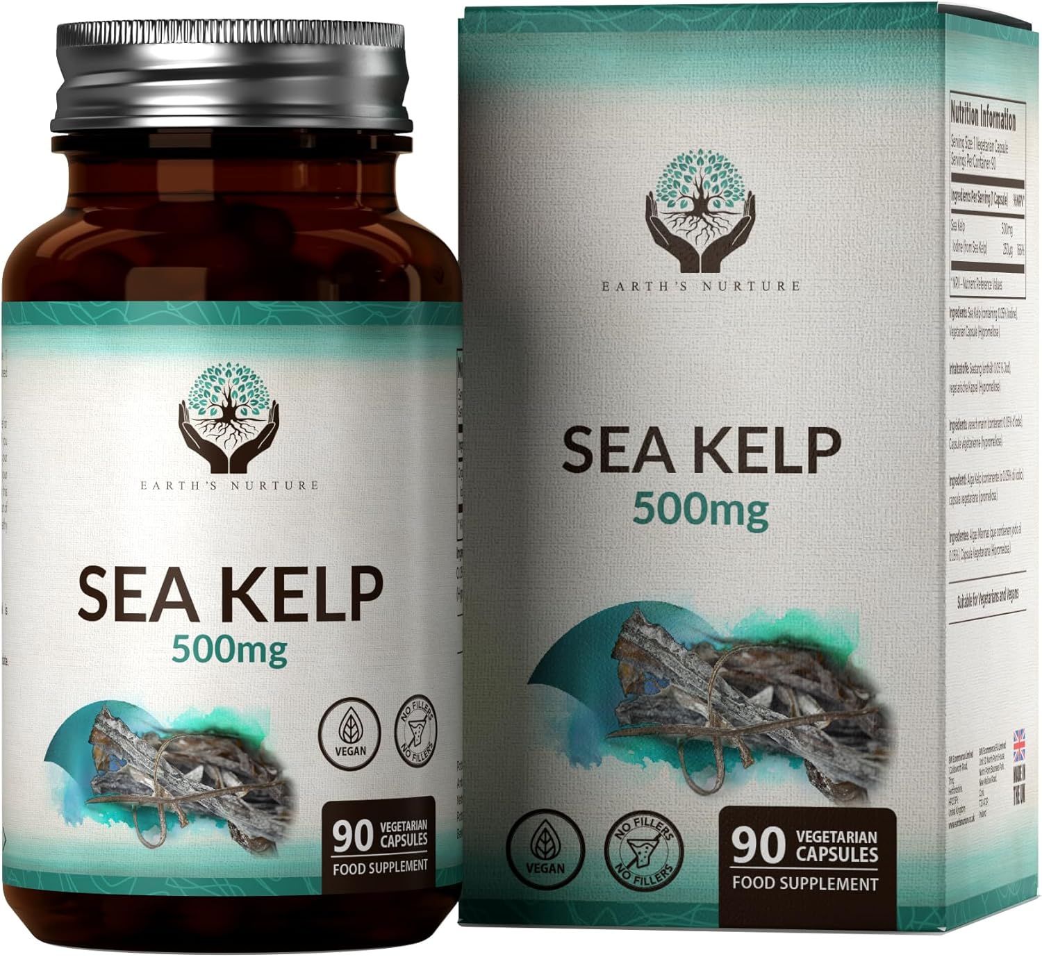 EN Sea Kelp Iodine Supplement 90 Sea Kelp Supplements 500mg Kelp