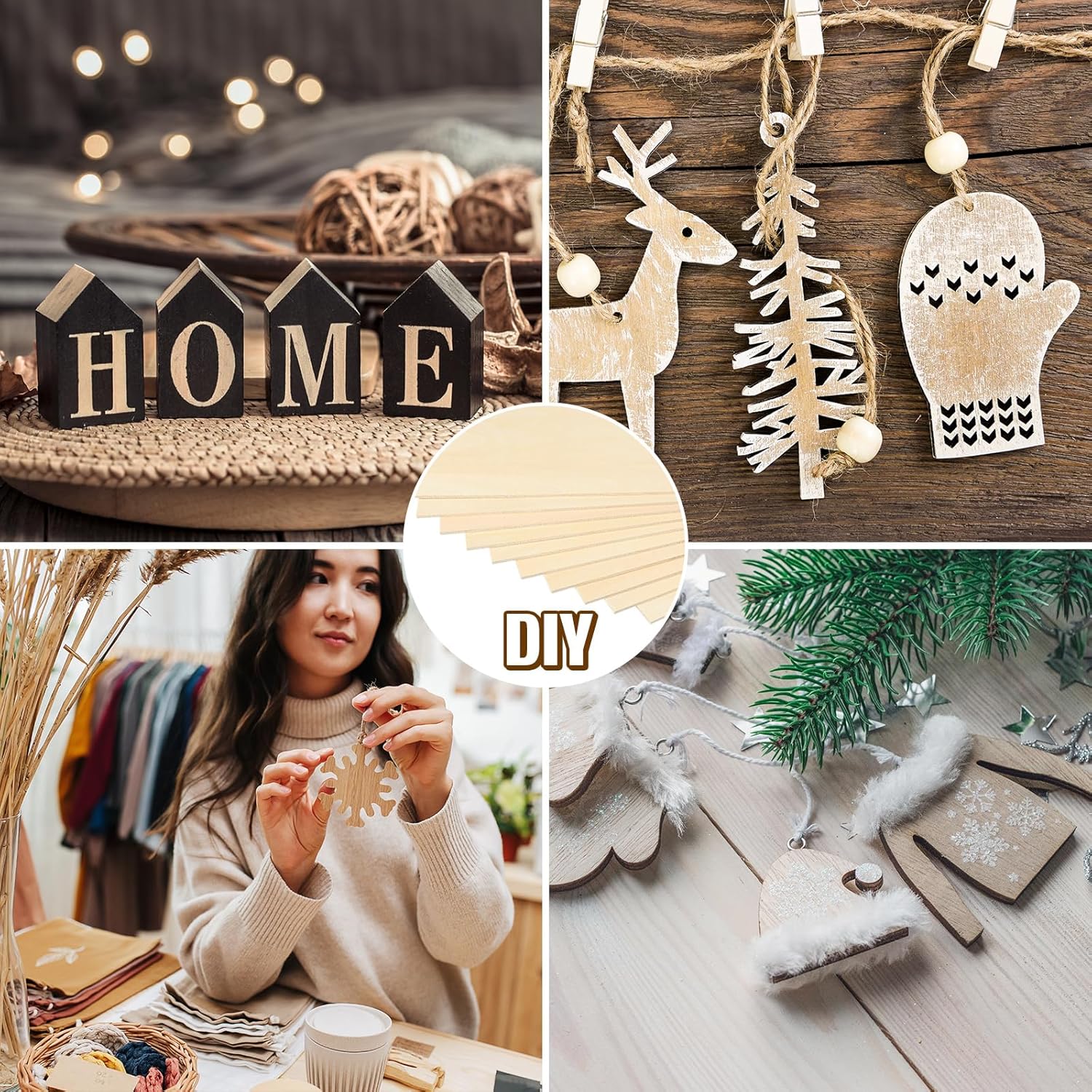 Riakrum Basswood Sheets Plywood Board Unfinished Wood Boards for Crafts for DIY Laser Projects Architectural Mini House Building Hobby Model Making(12 x 24 x 1/8 Inch,36)