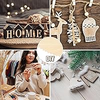 Vista 5 de Paquete de 36 hojas de madera contrachapada de tilo de 1/8 pulgadas, tableros de madera sin terminar para manualidades para proyectos láser