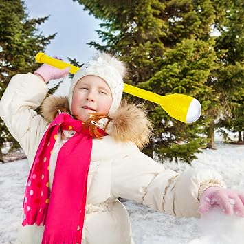 Slippery Racer Snowball Thrower Stick (Yellow)