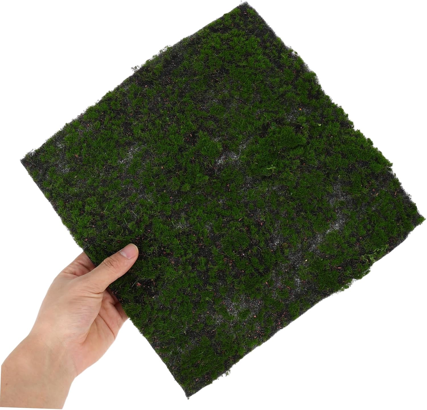 VOSAREA Simulated Moss Crafting Mat Artificial Turf for Home Decor Projects Faux Grass for Floral Arrangements and Miniature Landscapes
