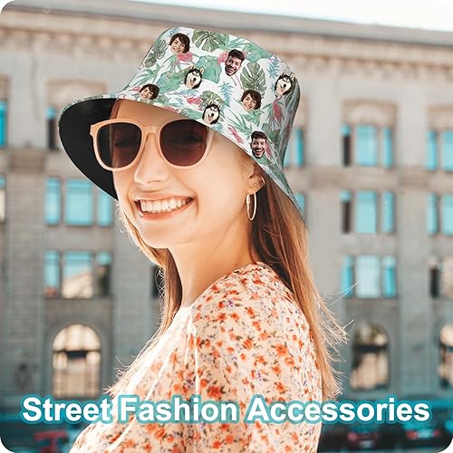 Miniatura 4 de Sombreros de pescador personalizados para mujeres y hombres, diseño personalizado de tu propio texto, logotipo, foto, sombrero de pescador para