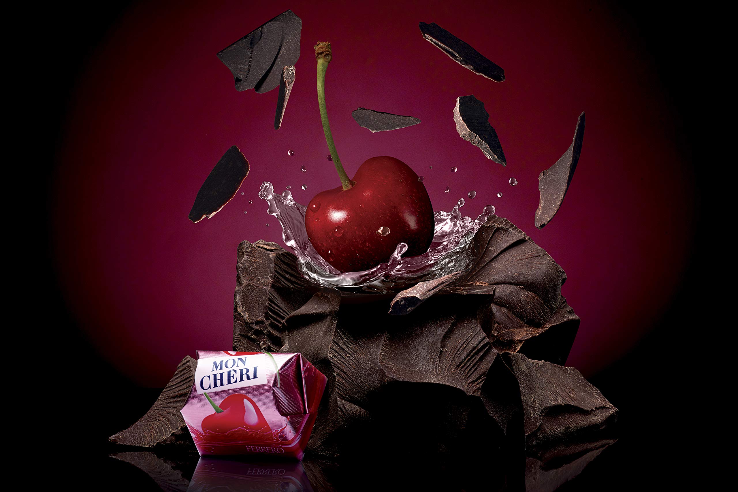 Bonbons chocolat cerise liqueur MON CHÉRI la boite de 16 - 168 g
