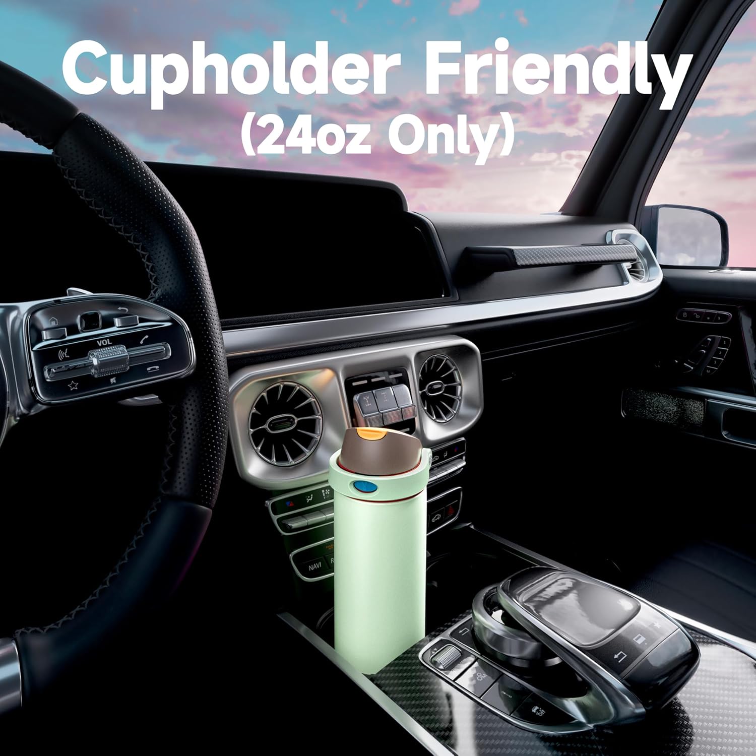 24 oz Insulated Water Bottle with Straw: Meoky Stainless Steel Metal Water Bottle with 2-in-1 Lid - Leak Proof, Cold for 24 Hours, Protective Silicone Base, BPA-Free for Sports Travel Car, Boneyard - Image 7