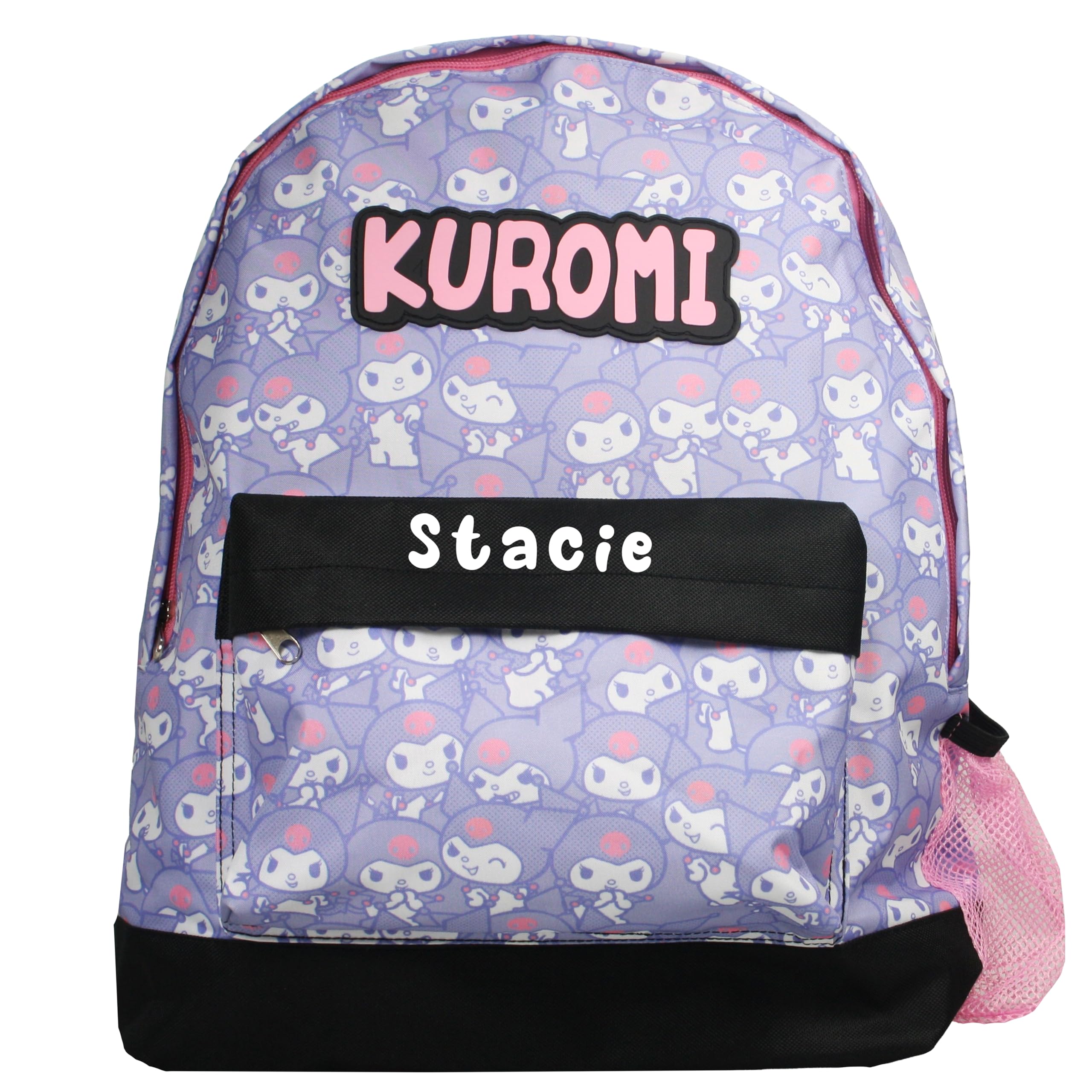 Hello Kitty Girls Multicoloured Kuromi Personalised Backpack Bag Rucksack School (Kuromi )