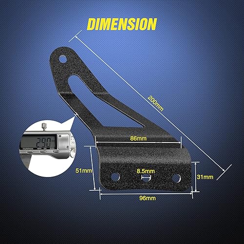Vista 48 de Nilight - Juego de barra LED para inundación de punto curvo