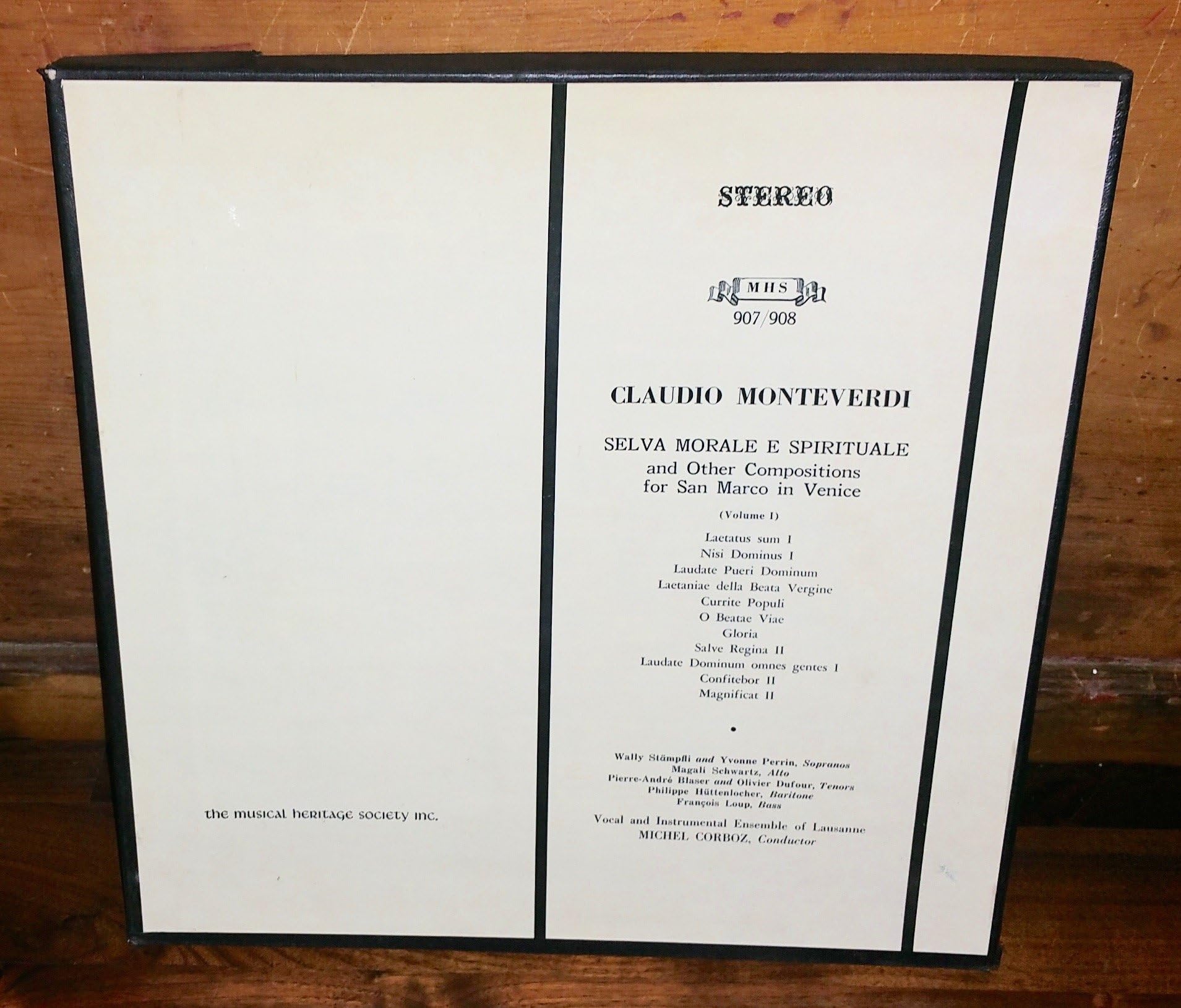 Selva Morale E Spirituale and Other Compositions for San Marco in Venice Vol. 1 (MHS 907/908)