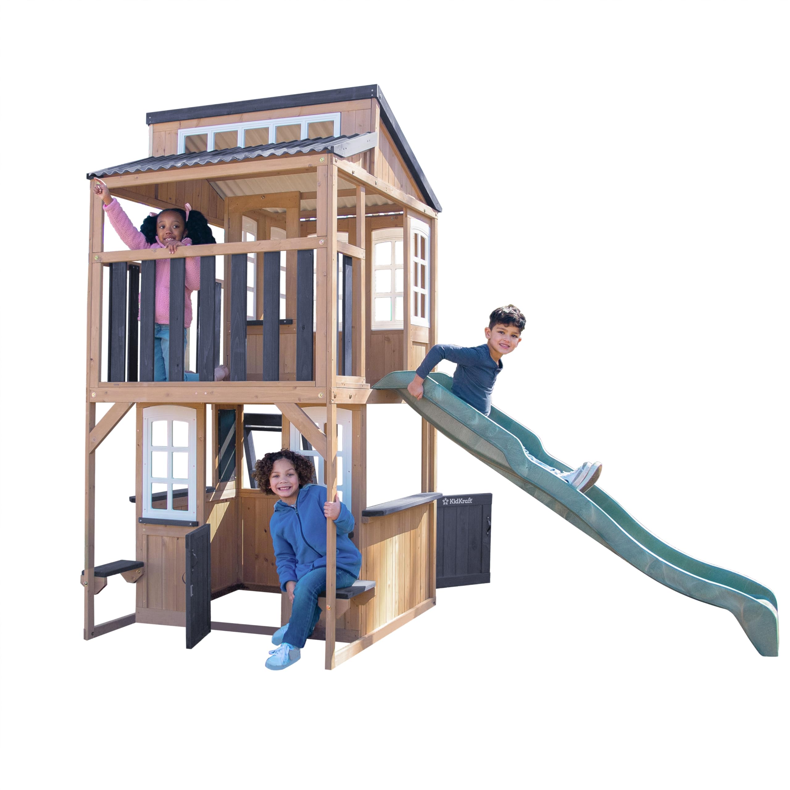 Playset Kidkraft Two Story Playhouse KidKraft Cloverdale Wooden