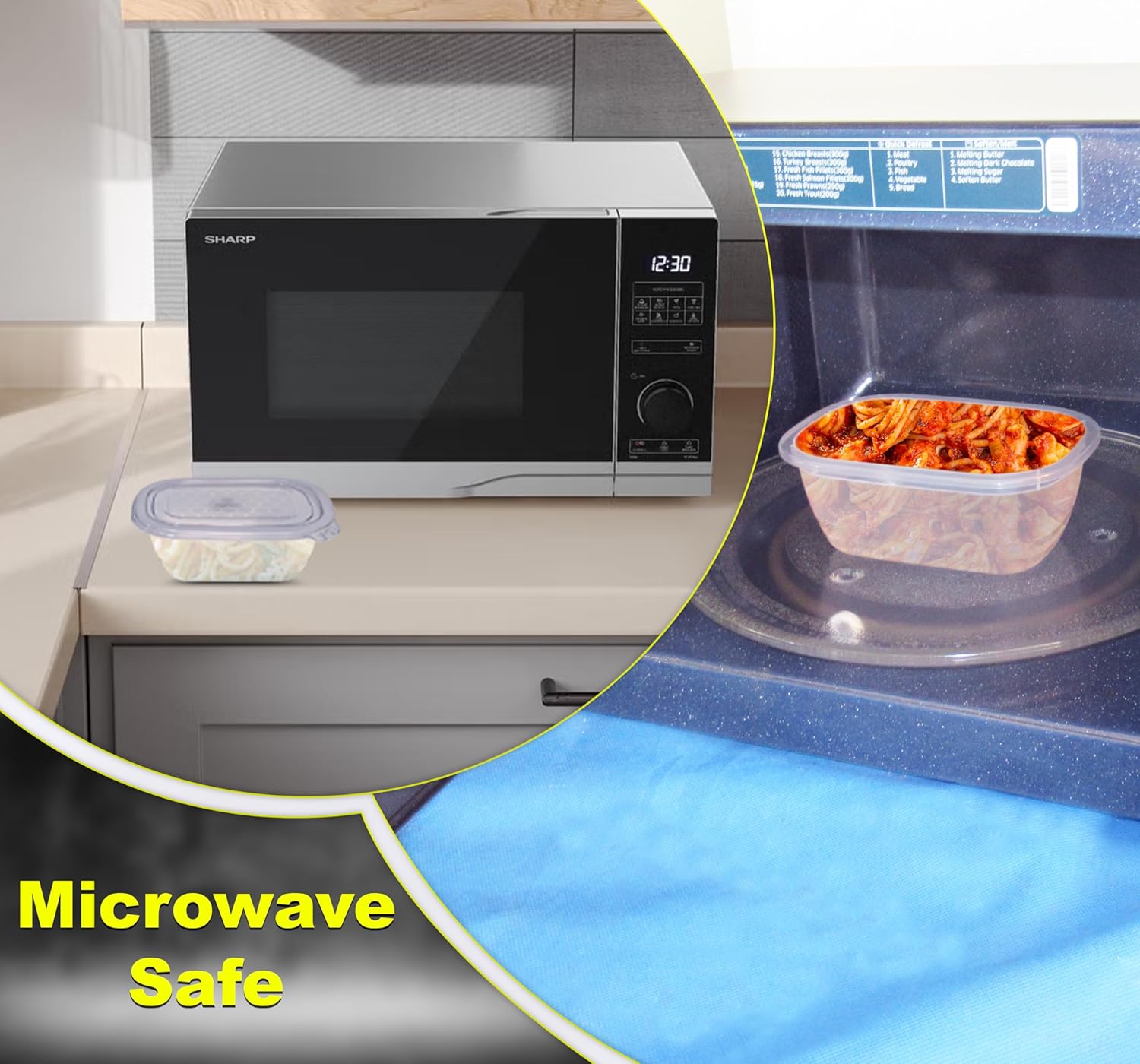 Neez 5 Pack 17OZ Small Freezer Storage Containers (2 Cups) - Plastic Food Storage Containers with Lids - Ideal For Snacks & Meal Prep - BPA Free, Reusable, Microwavable & Dishwasher Safe - Image 3