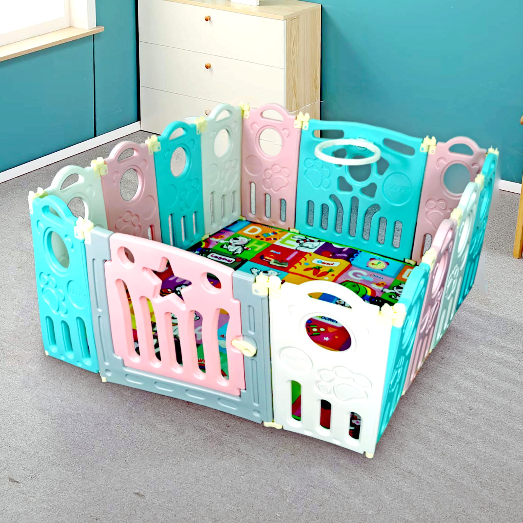 Buy Hukimoyo Playpen for Babies 18 Panels Baby Play Yard Play Pen with