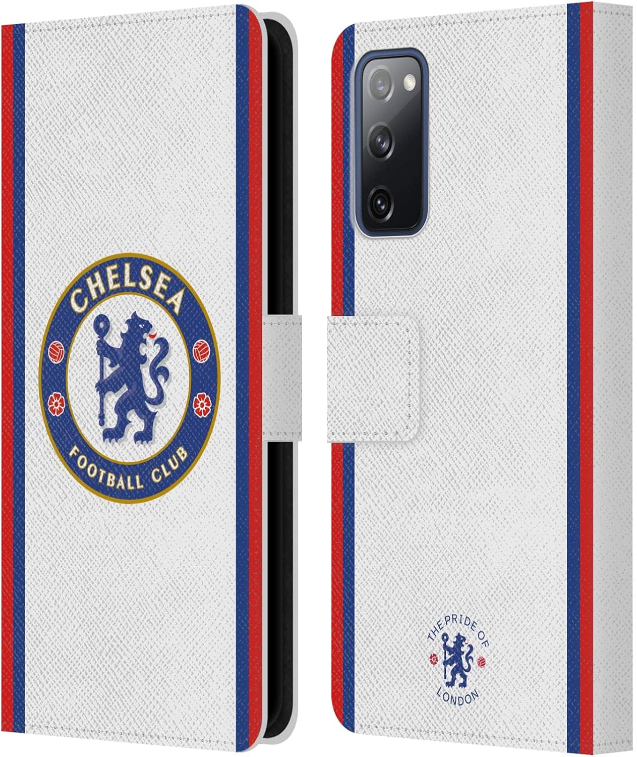 Head Case Designs Officially Licensed Chelsea Football Club Away 2019/20 Kit Leather Flip Case Compatible with Samsung Galaxy S20 FE / 5G