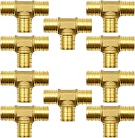 Vista 12 de Paquete de 100 accesorios PEX de 1/2", accesorios de codo PEX de latón para tubería y tubo PEX