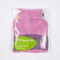 Vista 7 de Fitwarm Suéter de punto grueso para perro, ropa térmica de invierno para perros pequeños y niñas, suéter de cuello alto para perros, traje