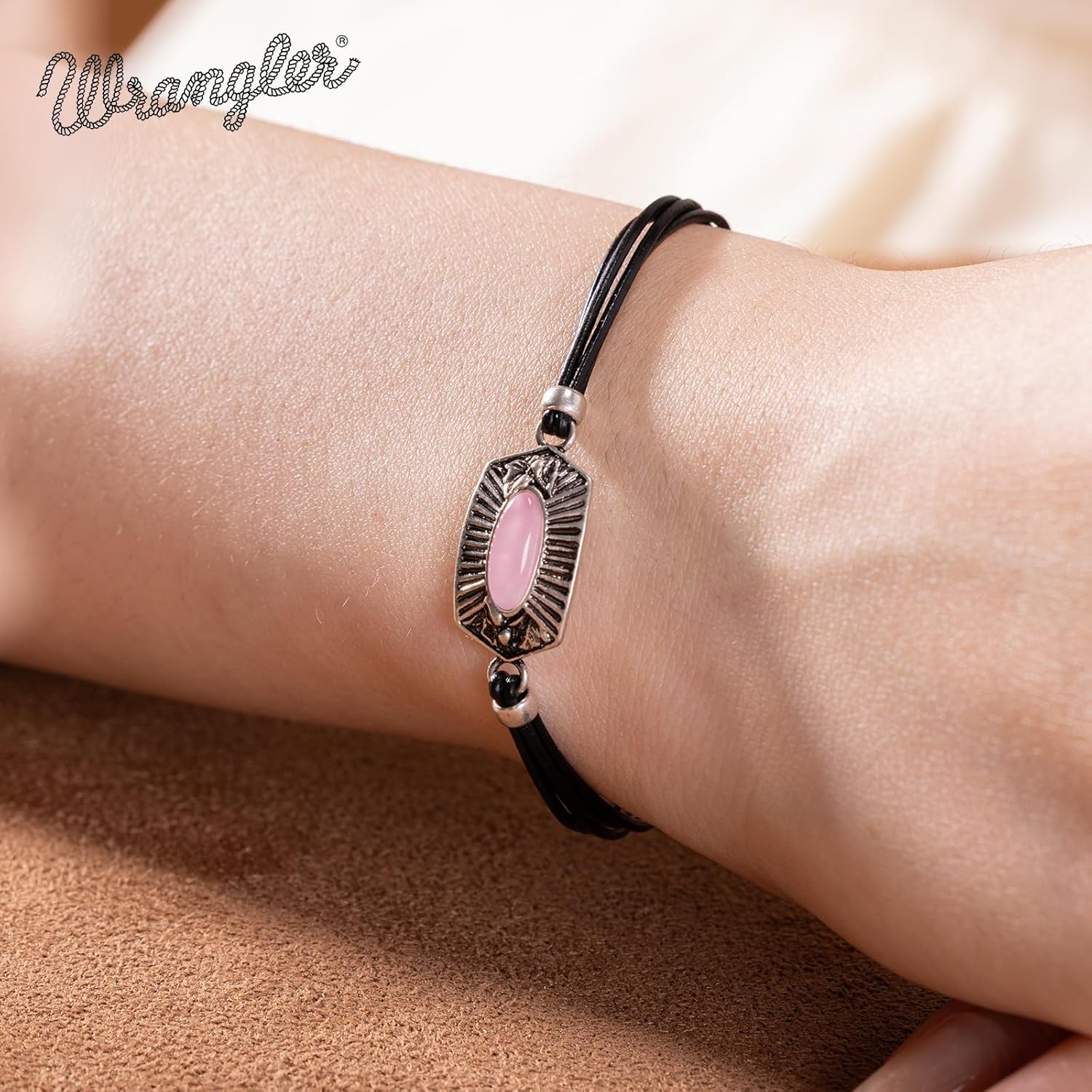 Montana West Wangler Charm Bracelet for Women Western Natural stone Chain Bracelet Dainty Jewelry