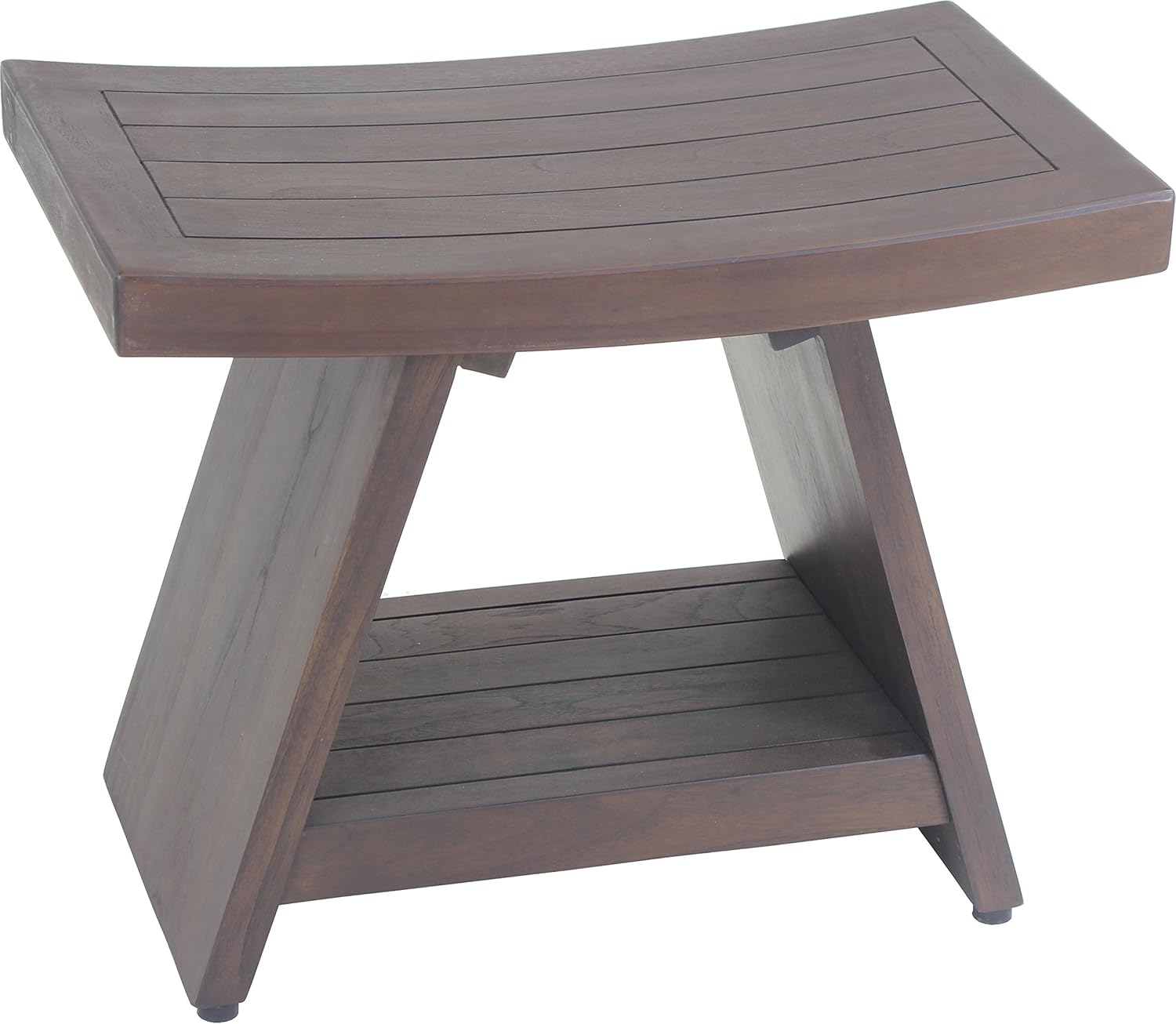 AquaTeak Patented 24" Asia Mocha Teak Shower Bench with
