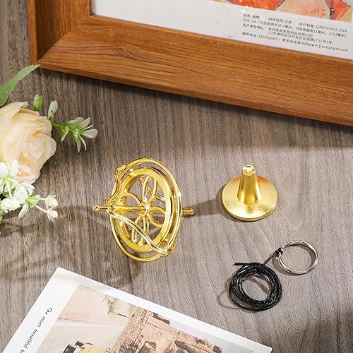 Miniatura 6 de Weewooday Giroscopio oro giroscopio equilibrio metal anti-gravedad Spinning Top para educativo, juguete de entrenamiento