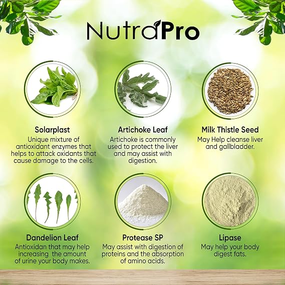 NutraPro Liver Health Formula and Gallbladder Support-Liver Cleanse Detox & Repair to Support Liver Renew