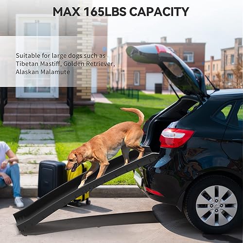 Miniatura 2 de YITAHOME Rampa plegable para perros de 61 pulgadas para automóviles rampa portátil para mascotas para perros grandes rampa ligera de resina