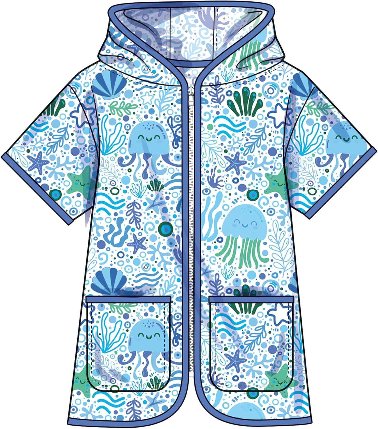 Simplicity S3147 Children's Hooded Cover-Up Sewing Pattern, Sizes 3-6 image 5