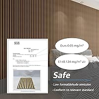 Vista 3 de Art3d Paneles acústicos de listones de madera de 6 piezas para decoración elegante y reducción de ruido, panel texturizado 3D para techo y pared