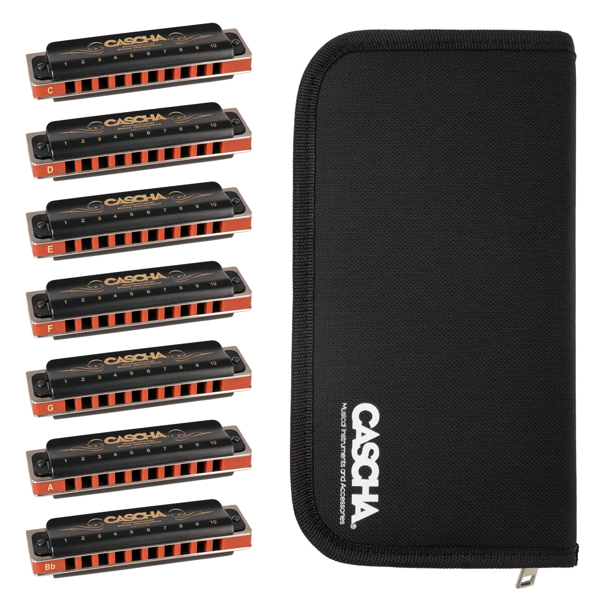 Harmonica professionnel 7 types de tonalités Set
