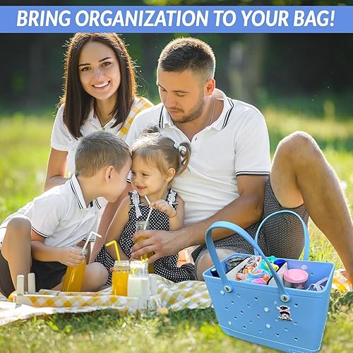 Vista 5 de Bandeja divisora para bolsa Bogg Bag Accesorios para BOGG BAG X Grande, bandeja organizadora compatible con BOGG BAG Bandeja Inserto para bolsa