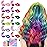 Hair Chalk for Girls 12 Color Temporary Hair Color Dye Shimmer Glitter Hair Color Makeup Washable Hair Dye Christmas Birthday Gift for Girls Age 4 5 6 7 8 9 10-12 Year Old