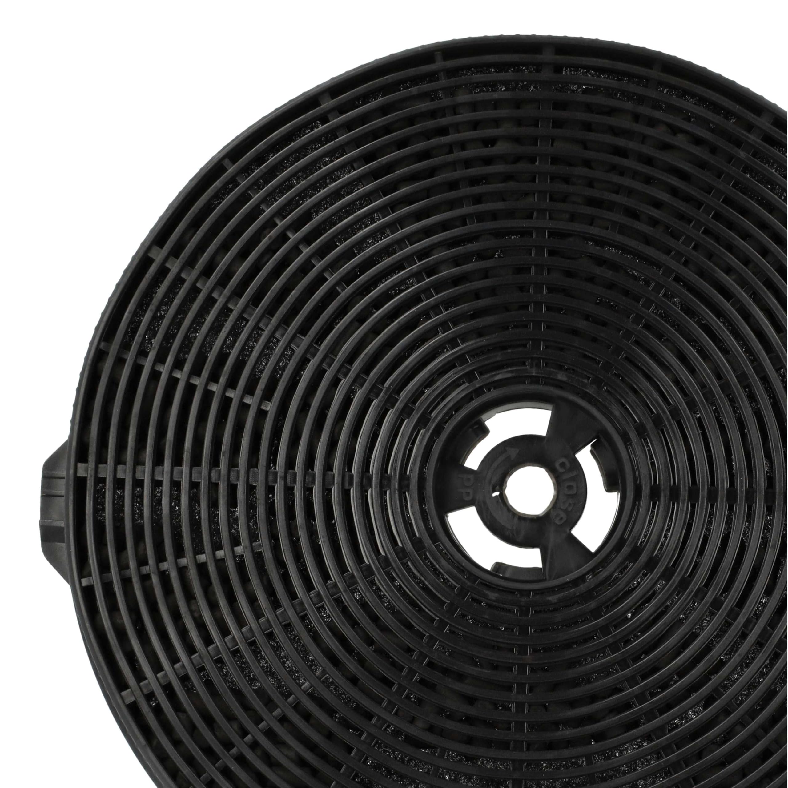 vhbw 10 x filtr z węglem aktywnym kompatybilny z Respekta CH 44090 GAM okap kuchenny - 17,5 cm