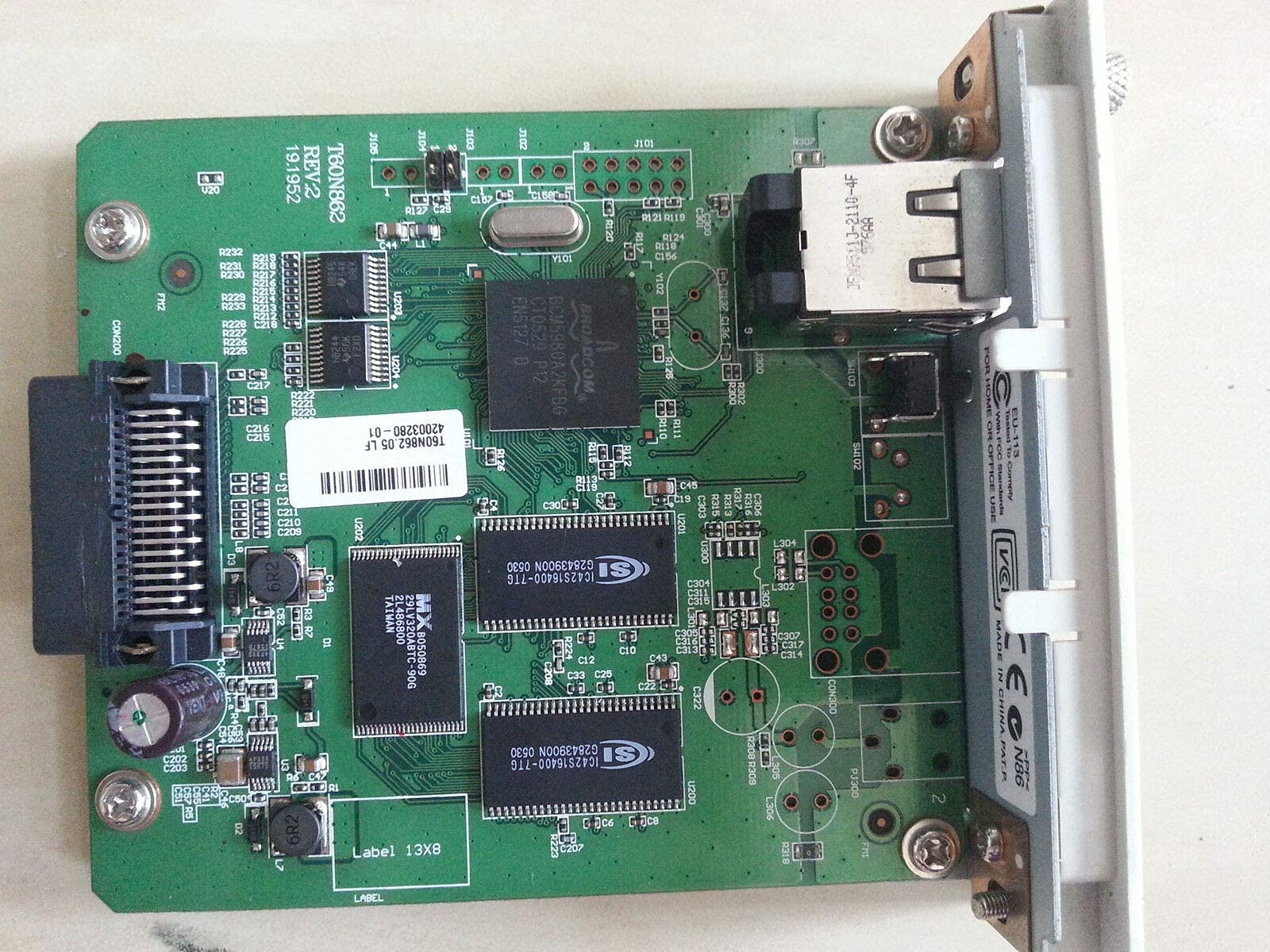 Parti di ricambio Accessori per stampante Compatibile con per E-Ps0n T60N862-Rev2 Server di stampa di rete Compatibile con per E-Ps0n Eu-113 4800 9600 9800