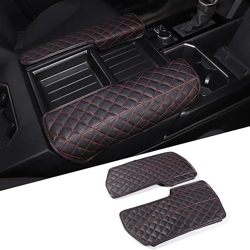 Miniatura 7 de 2 fundas para reposabrazos de consola central para Toyot@Tundra 2022-2025 /Sequoia 2023-2025, accesorios de cuero, protector de cojín