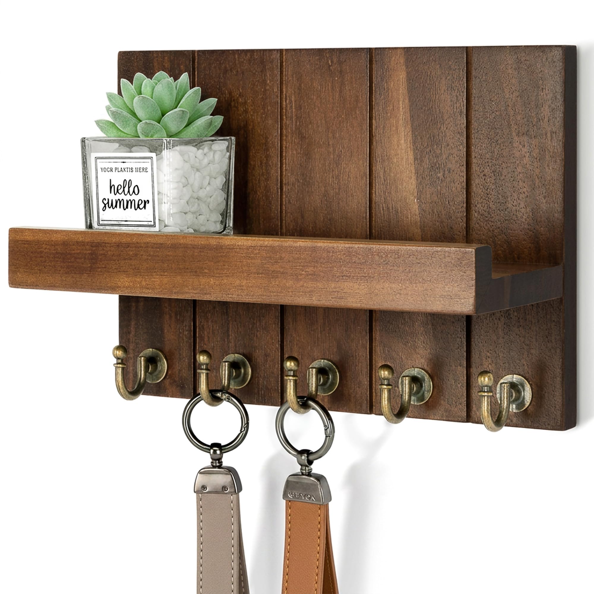 Rebee Vision Key Holder - Wall Mount with 5 Hooks -24 Rebee Vision Key Holder - Wall Mount with 5 Hooks -24
