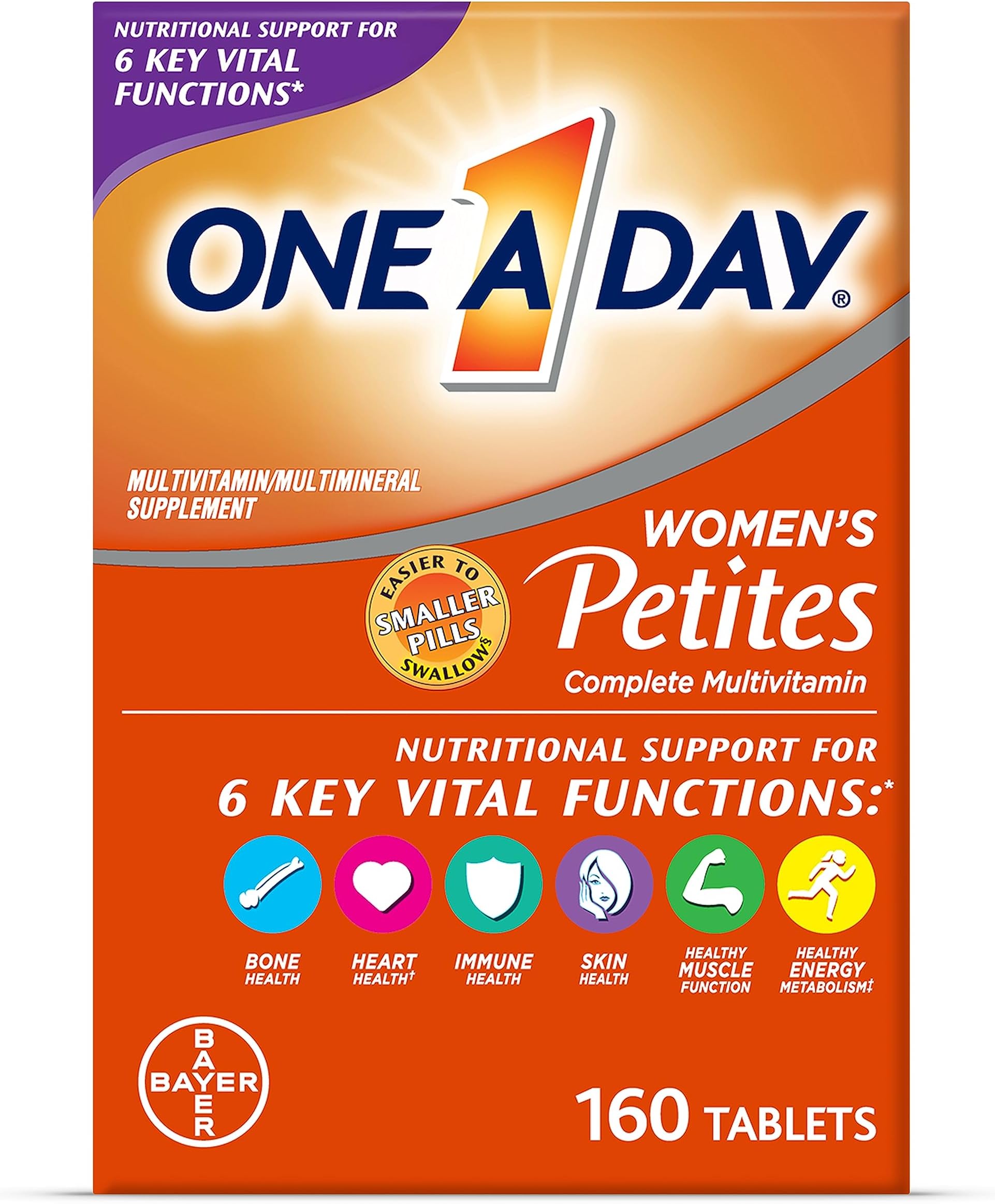 Women's Petite Multivitamins, 160 Count