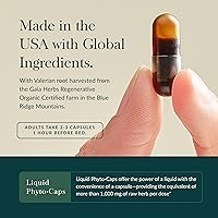 Vista 4 de Gaia Herbs Sound Sleep - Sleep Support Supplement - Herbal, Plant-Powered Support for Calm & Relaxation* - Valerian Root, Passionflower & More - 120